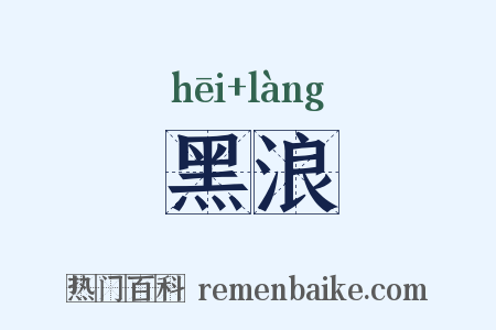 黑浪是什么意思的图片